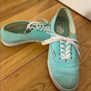 Vans teal sneakers